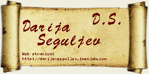 Darija Šeguljev vizit kartica
